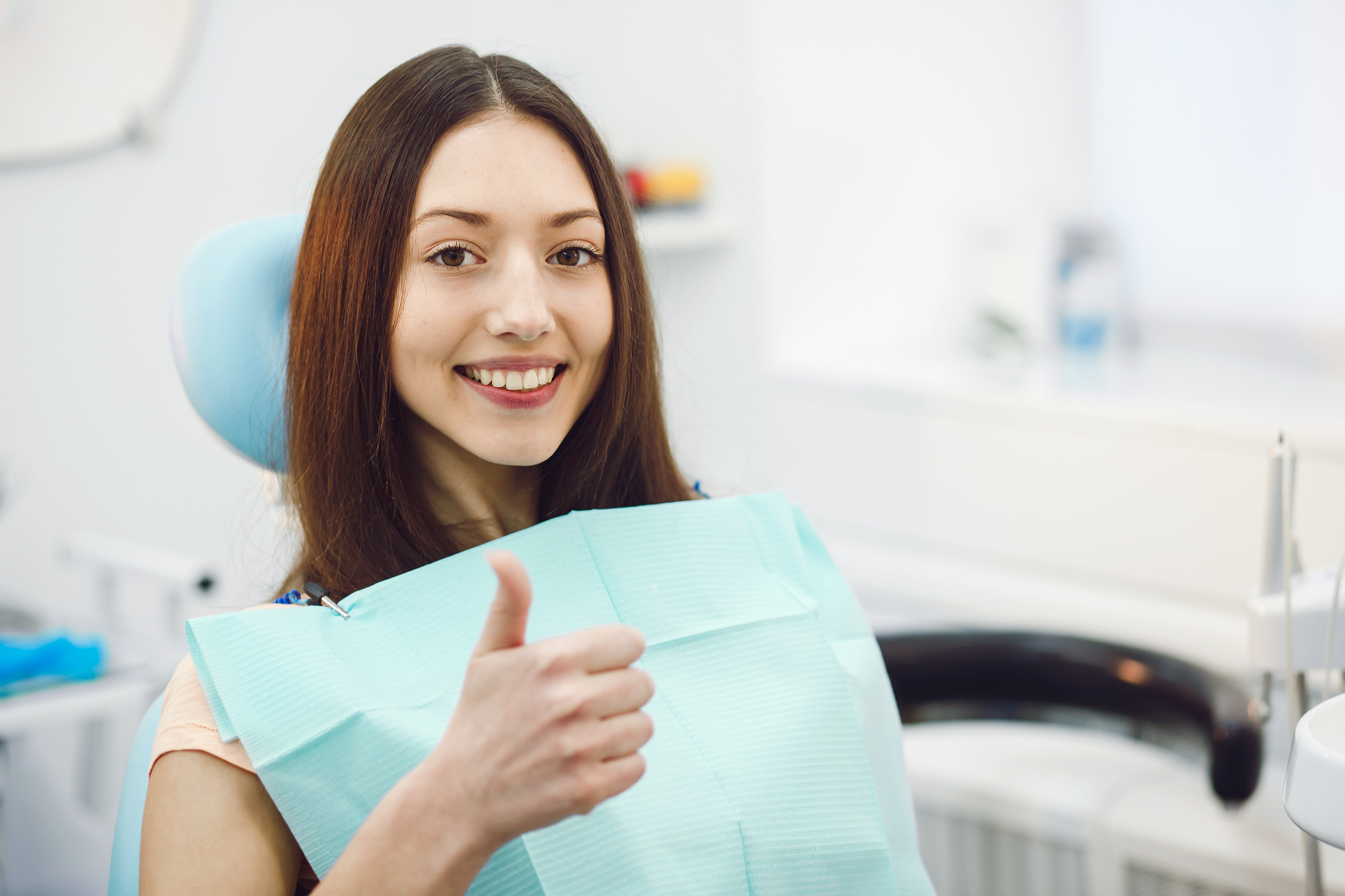 Girl Smiling Thumbs Up